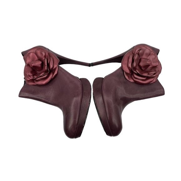 Kelsi Daggar Mauve Rosabella Floral Platform Stiletto Booties Size 10 Women’s - Picture 6 of 9